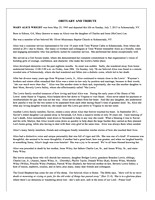 Mary Alice Wright - Memorial Service Program - Page 2